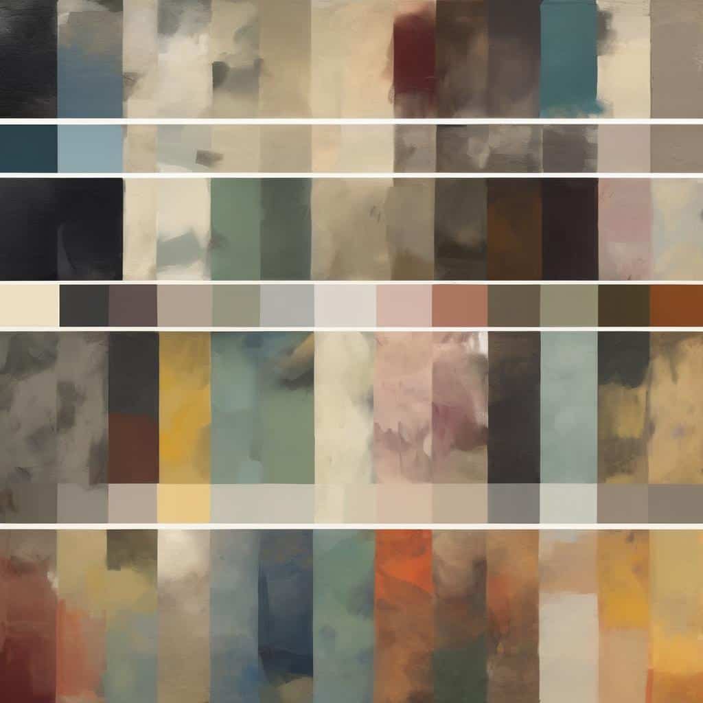 Σχέδιο αφηρημένης τέχνης με αστικά και φυσικά στοιχεία, εμπνευσμένο από την αντίληψη της φύσης.